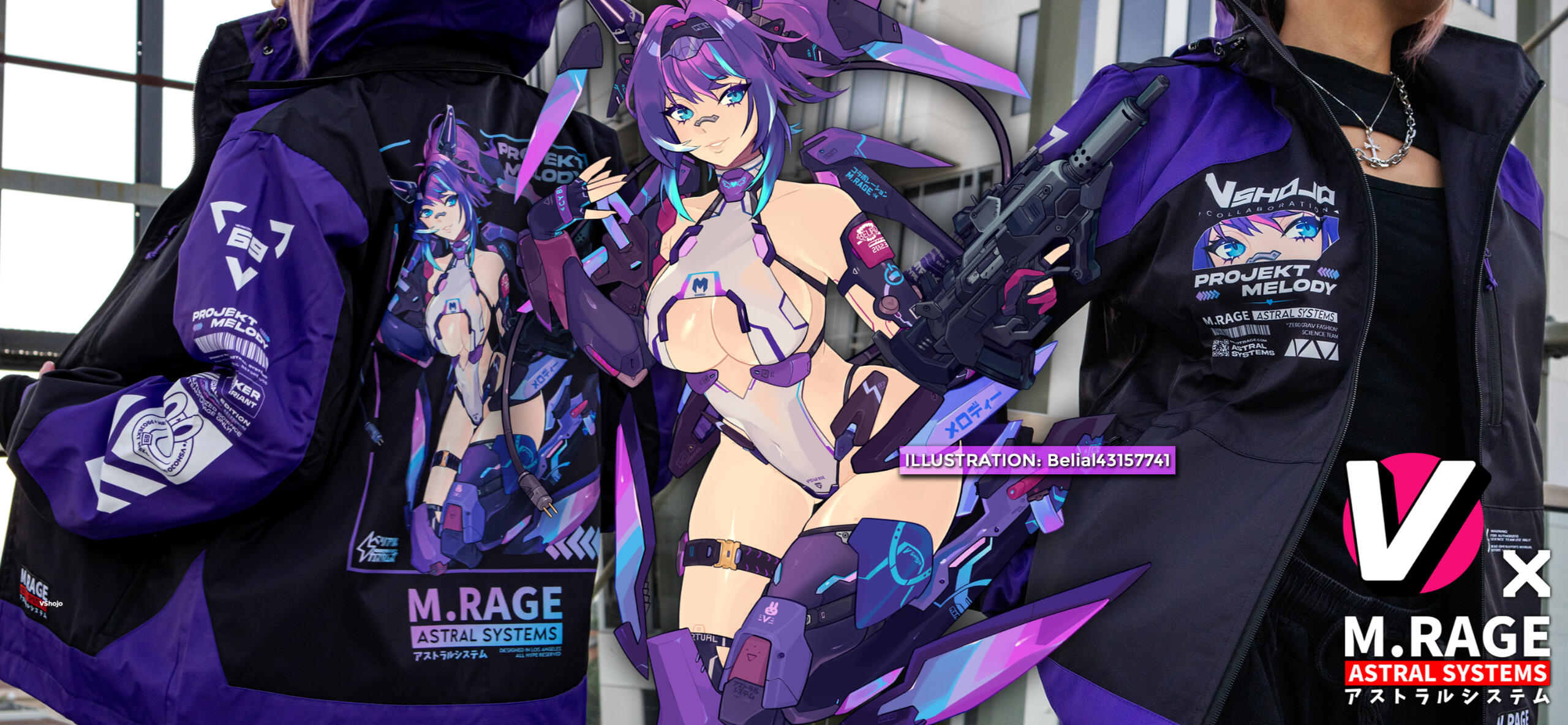 VSHOJO x M.RAGE (PROJEKT MELODY WINDBREAKER DESIGN)